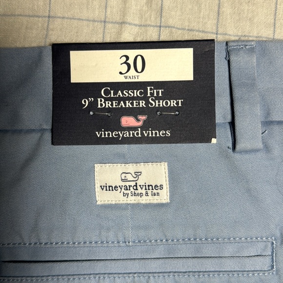 NWT Vineyard Vines Men’s 9inch Morning Mist Blue Stretch Shorts Waist 30 - Picture 3 of 10